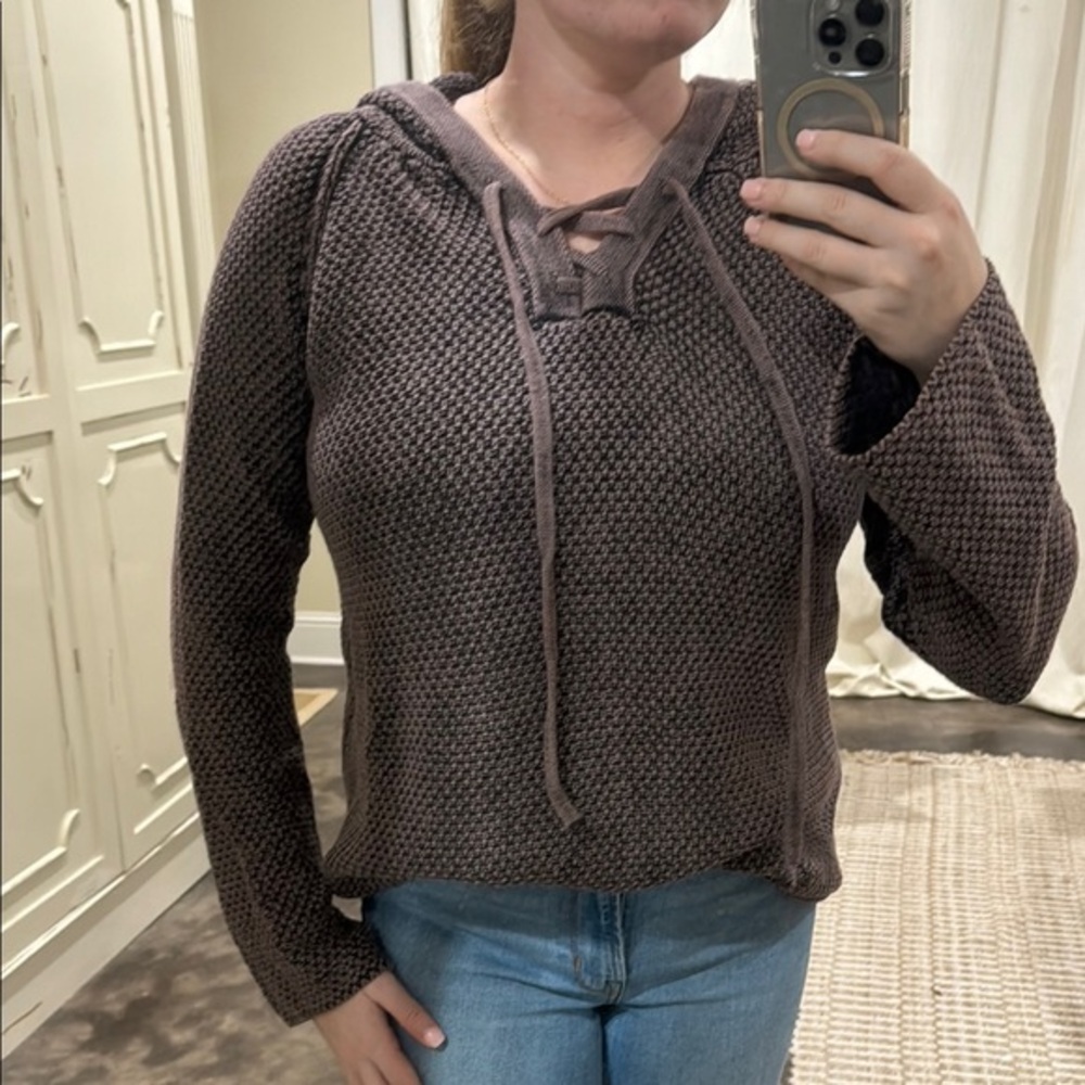 Lizard Thicket Cozy Knit Hoodie Sweater
